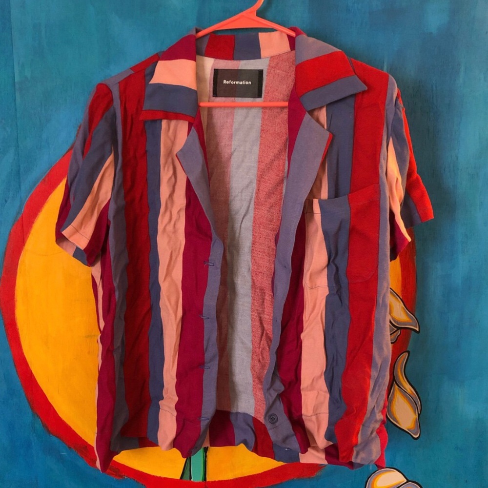 Reformation Striped Vintage Shirt